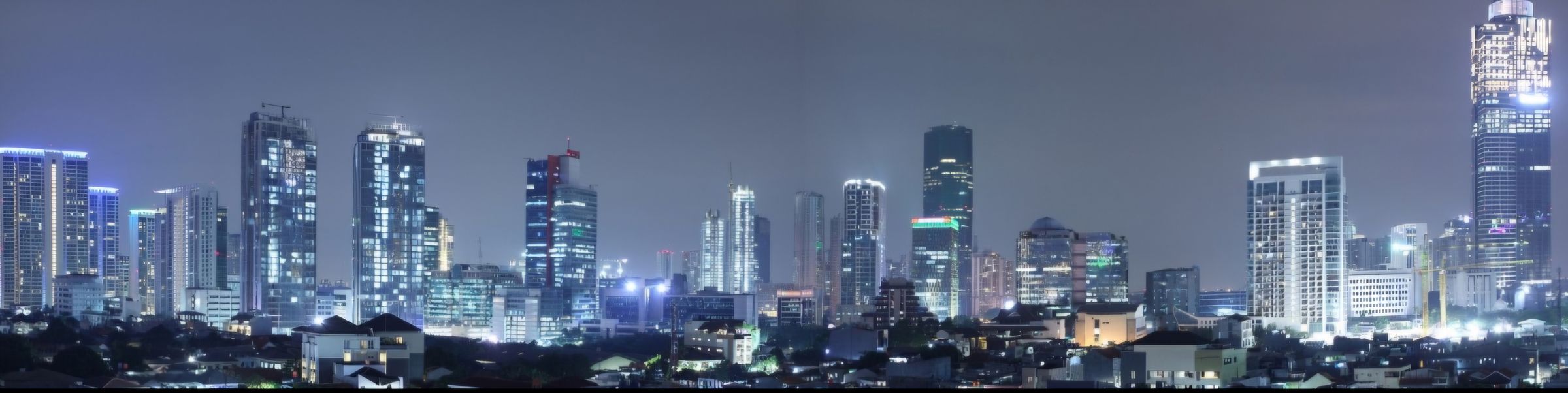 Jakarta skyline at night